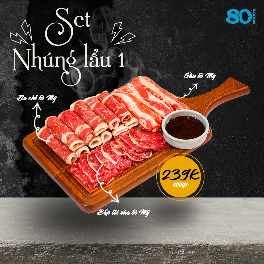 Set nhúng lẩu 1 (600g)