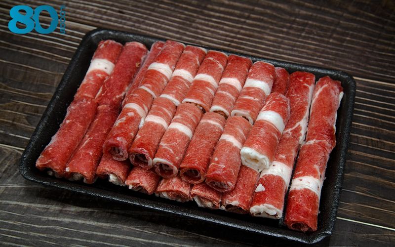 Nạc vai bò Mỹ lát mỏng tại 80Foods