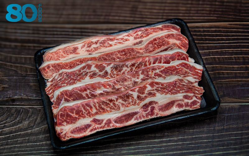 Mua sườn bò Mỹ có xương cắt nướng tại 80Foods