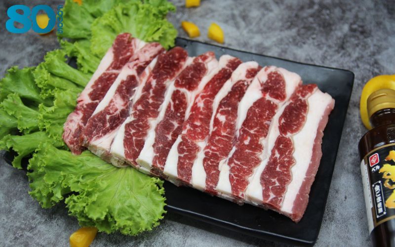 Mua ba chỉ bò Mỹ nướng tại 80Foods