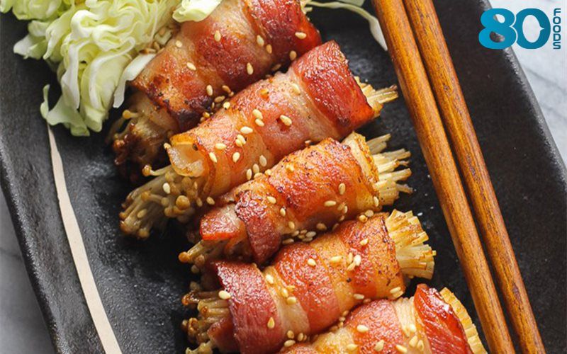 Chế biến món ba chỉ bò Mỹ cuộn nấm kim châm thơm ngon 