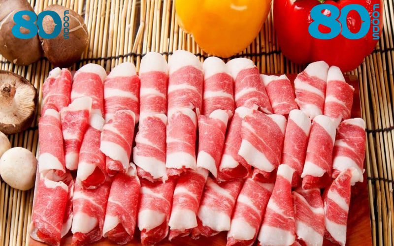 Gầu bò Mỹ cuộn tại 80Foods 