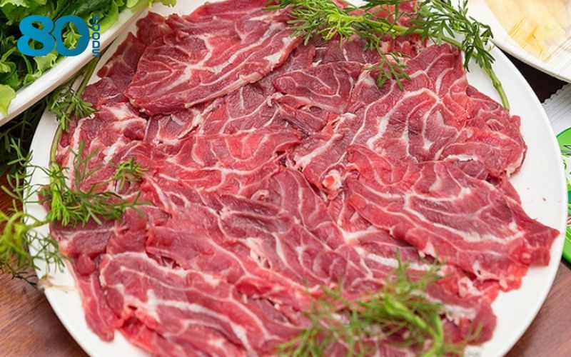 Lõi rùa bò Mỹ có phần thớ thịt nhỏ mịn, săn chắc, tương đói dai